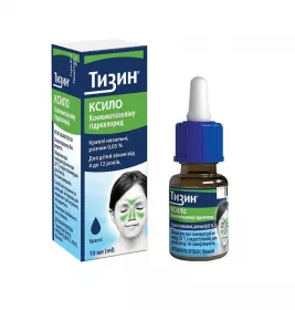 Тизин Ксило краплі назальні 0,05% по 10 мл у флаконі 1 шт.