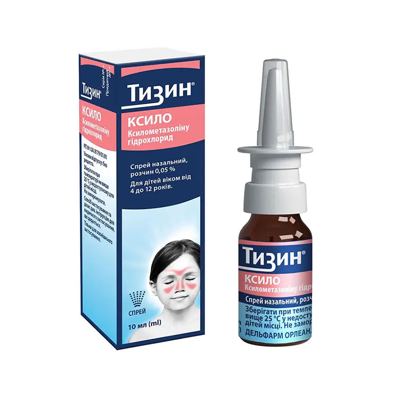 Тизин Ксило спрей назальний 0,05% по 10 мл у флаконі 1 шт.