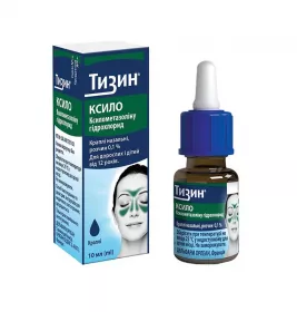 Тизин Ксило краплі назальні 0,1% по 10 мл у флаконі 1 шт.