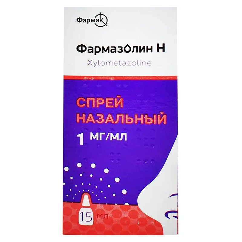 Фармазолін Н спрей наз. 1 мг/мл по 15 мл у флаконі 1 шт.