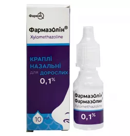 Фармазолін краплі наз. 0.1% по 10 мл у флаконі 1 шт.