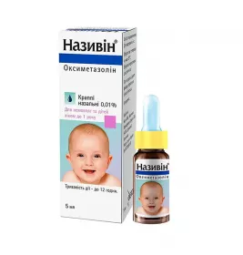 Називін краплі 0.01% по 5 мл у флаконі 1 шт.