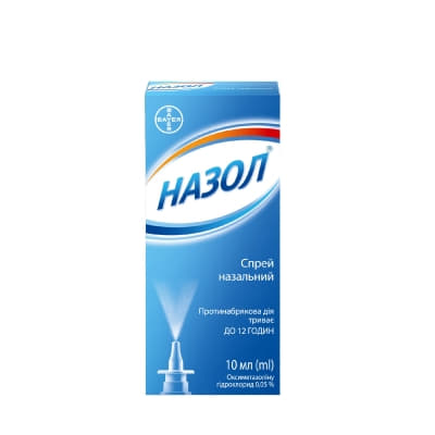 Назол спрей 0,05% по 15 мл во флаконе 1 шт. Назол спрей 0,05% по 15 мл во флаконе 1 шт.