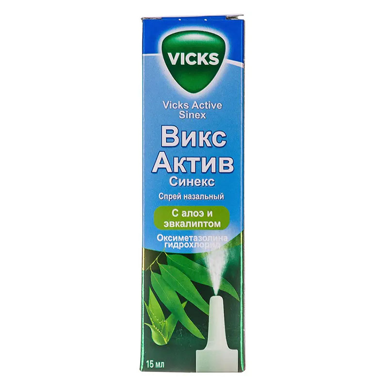 Вікс Актив Сінекс спрей по 15 мл у флаконі 1 шт.