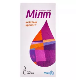 Мілт назальні краплі по 10 мл у флаконі 1 шт.