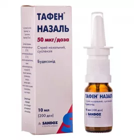 Тафен Назаль назальний спрей 200 доз по 10 мл у флаконі 1 шт.