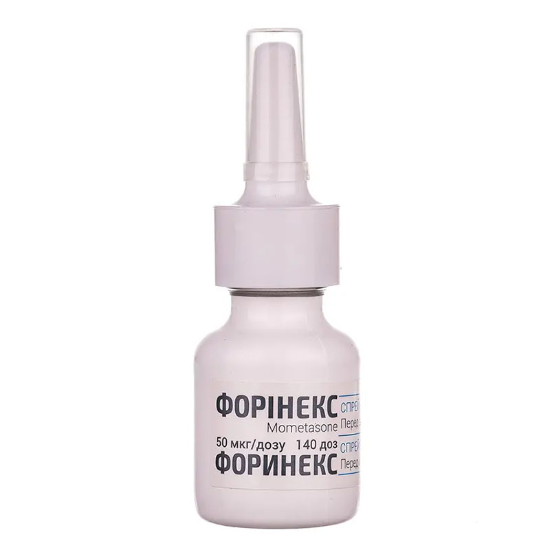 Форінекс спрей назальний суспенізія 50 мкг/доза по 140 доз у флаконі