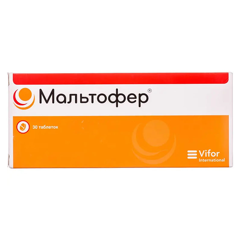 Мальтофер таблетки 100 мг 30 шт.
