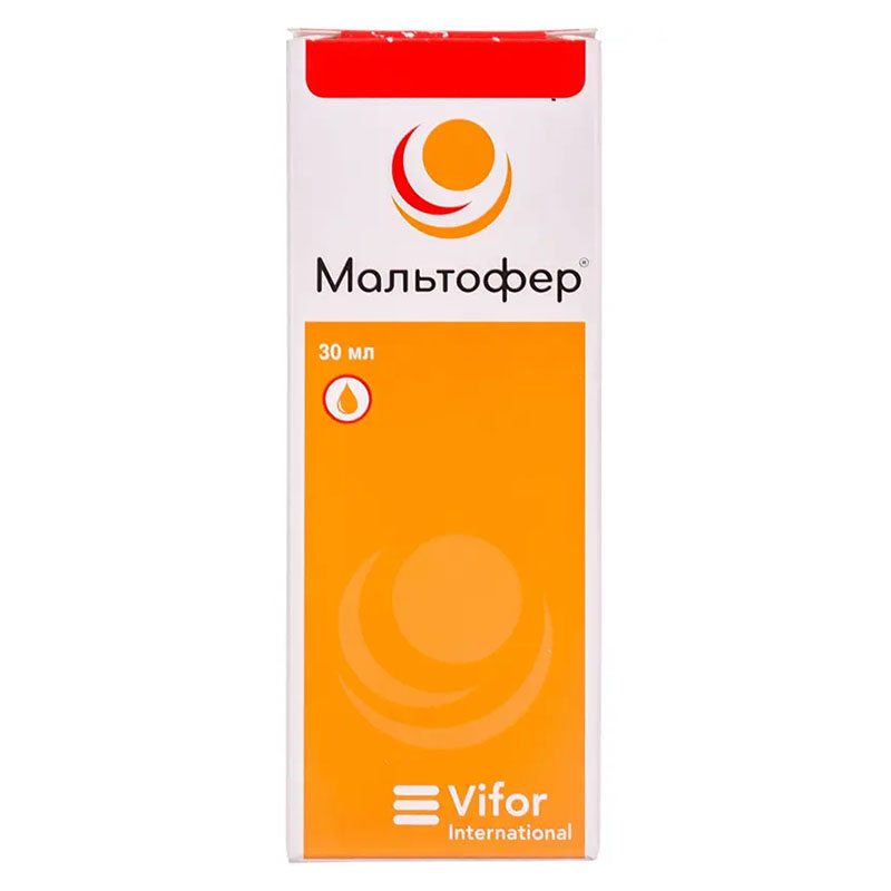 Мальтофер краплі 50 мг/мл по 30 мл у флаконі 1 шт.