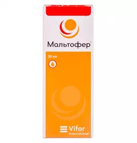 Мальтофер краплі 50 мг/мл по 30 мл у флаконі 1 шт.