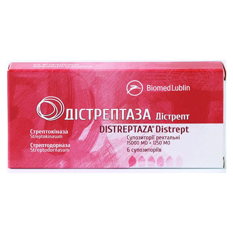 Дистрептаза супп.ректал. №6