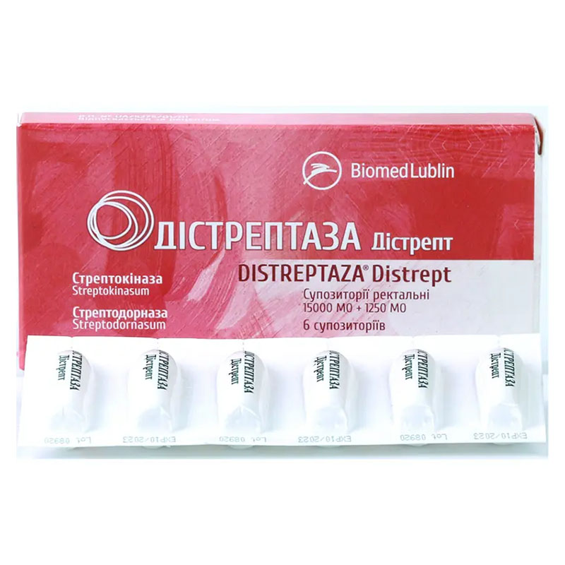Дистрептаза супп.ректал. №6