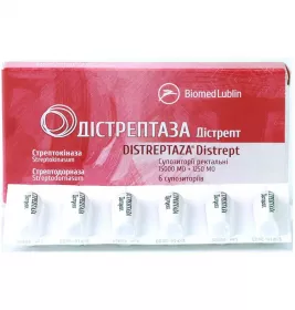 Дистрептаза супп.ректал. №6
