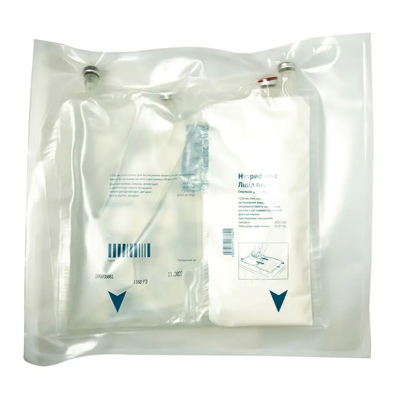 Нутрифлекс Ліпід Пері емульсія для інфузій по 1250 мл у трикамерних мішках 5 шт.