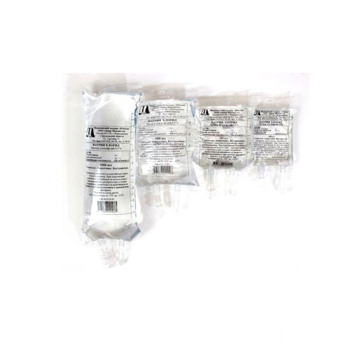 Натрію хлорид розчин для інфузій 0,9% 500 мл у контейнері 1 шт. - Фарматрейд
