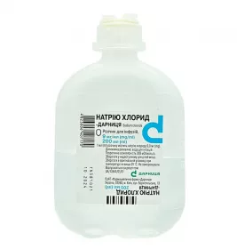 Натрію хлорид-Дарниця розчин для інфузій 0,9% по 200 мл у флаконі 1 шт.