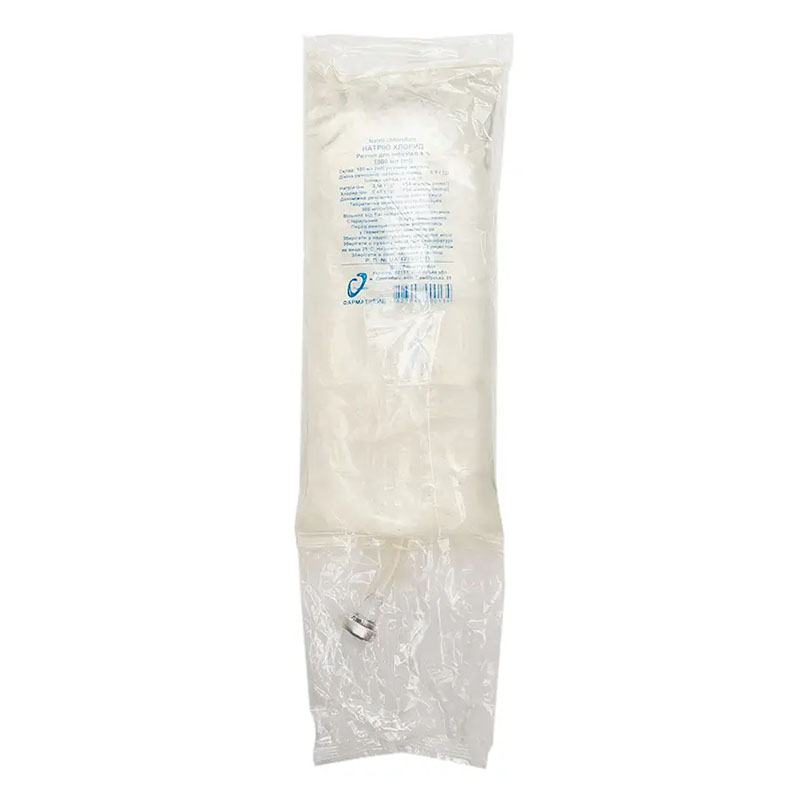 Натрия хлорид раствор для инфузий 0,9% по 1000 мл в контейнере 1 шт. - Фарматрейд