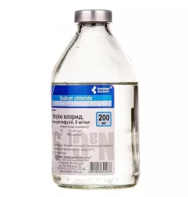 Натрію хлорид розчин для інфузій 0,9% по 200 мл у пляшці - Новофарм