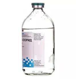 Натрію хлорид розчин для інфузій 0,9% по 400 мл у скляному флаконі 1 шт. - Юрія-Фарм