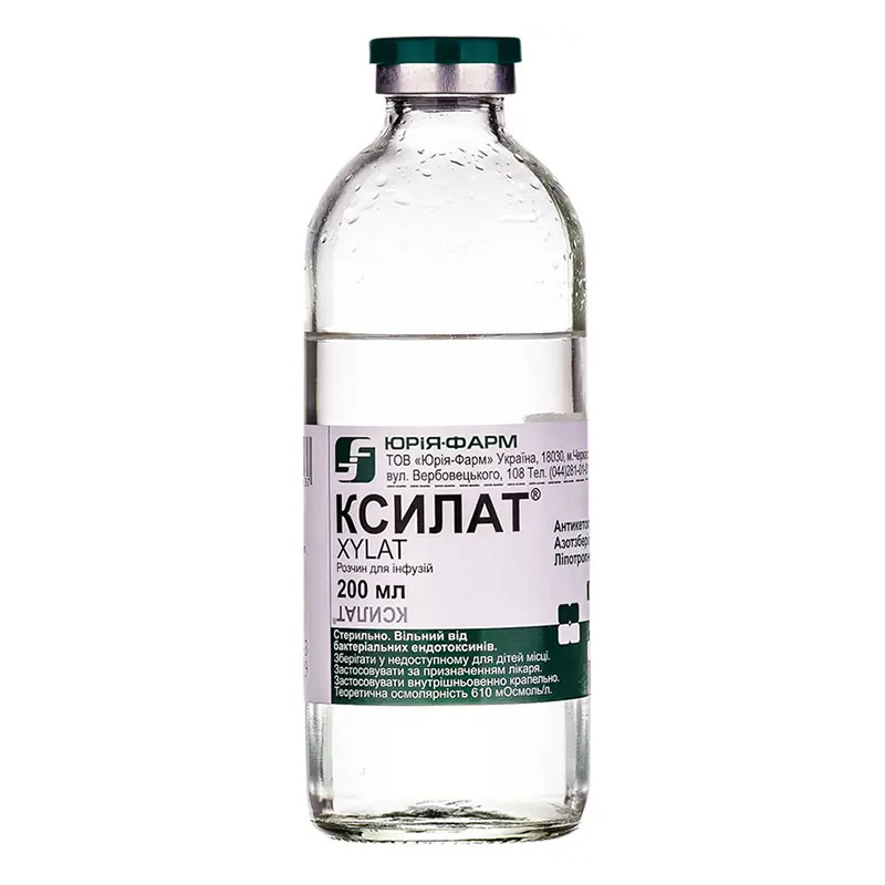 Ксилат розчин для інфузій по 200 мл у флаконі 1 шт. - Юрія-Фарм