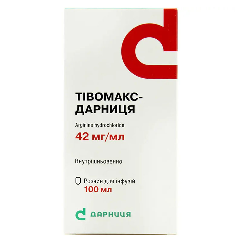 Тівомакс-Дарниця розчин для інфузій 42 мг/мл по 100 мл у флаконі 1 шт.