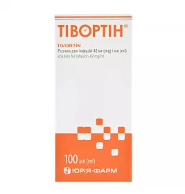 Тівортін розчин для інфузій 42 мг/мл по 100 мл у флаконі 1 шт.