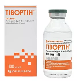 Тівортін розчин для інфузій 42 мг/мл по 100 мл у флаконі 1 шт.