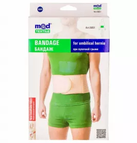 *Бандаж Medtextile 5051 при пупковій грижі р.XS-S люкс