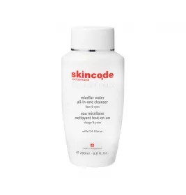 *Жидкость Skincode Essentials Мицелярная для снятия макияжа с глаз и лица c СМ-глюканом 200 мл