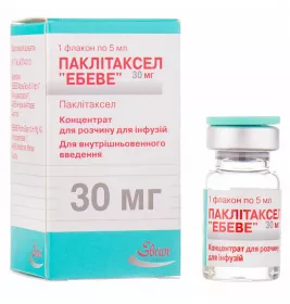 Паклітаксел Ебеве концентрат 6 мг/мл по 5 мл (30 мг) у флаконі 1 шт.