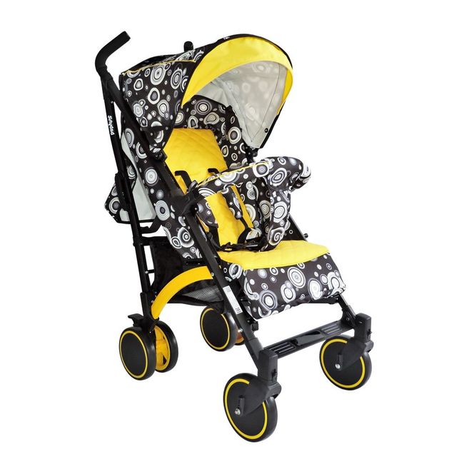 Коляска BabyHit тростина Rainbow (D200) - Yellow black