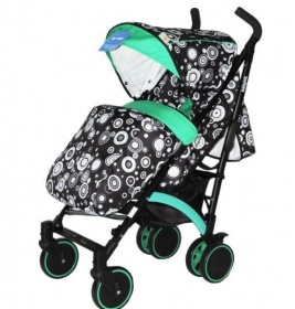 Коляска BabyHit тростина Rainbow (D200) - Black-green