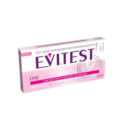 *Тест-смужка Evitest (рожевий) д/визн.вагітності №1
