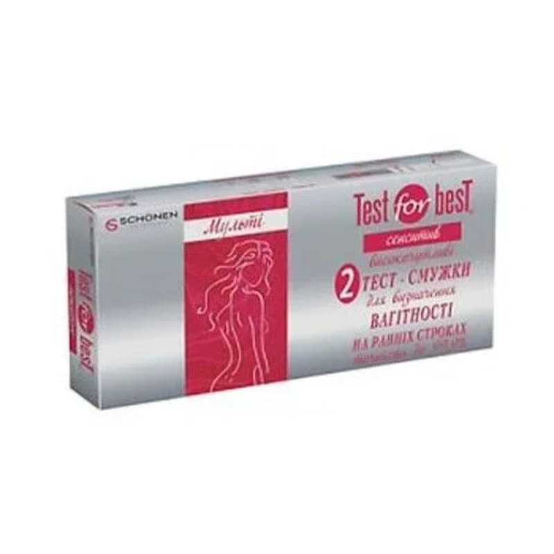 *Тест Test for Best Сенсітів Мульті на вагітність тест-смужка №2