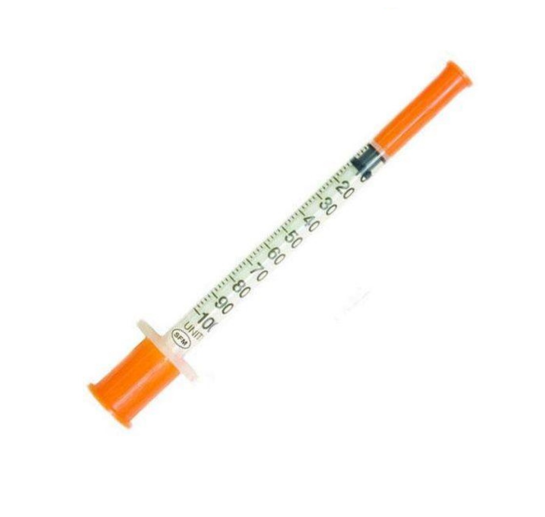 *Шприц инсулиновый U-100 с иглой 29G (0,33х13мм) 1мл №1 Medicare