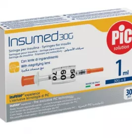 *Шприц інсуліновий U-100 з голкою 30G (0,3х8мм) 1мл №1 INSUMED