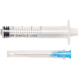 *Шприц Luer Slip 3-х комп. с 1-й иглой 23G (0,6х25мм) 2мл №1 Medicare