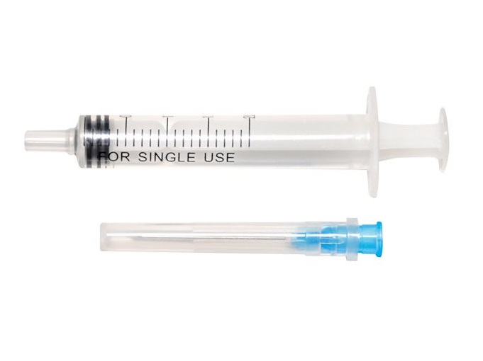 *Шприц Luer Slip 3-х комп. с 1-й иглой 23G (0,6х25мм) 2мл №1 Medicare