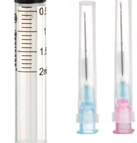 *ДУБЛЬ Шприц Luer Slip 3-х комп. с 2-мя иглами 0,55x25мм, 0,6х32мм 2мл №1 Medicare