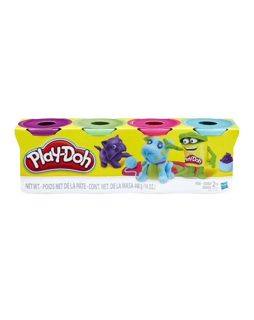 *Пластилин набор из 4 баночек в ассортимент Play Doh (в ассортименте) *Пластилин набор из 4 баночек в ассортимент Play Doh (в ассортименте)
