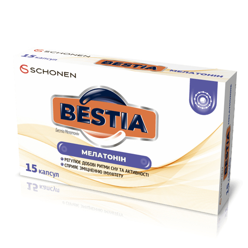 Бестіа Мелатонін капс.№15