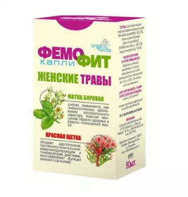 Краплі Фемофіт №2 50мл (матка борова + червона щітка)