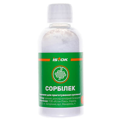 Сорбілек порошок для приготування суспензії пол.фл.12г №1