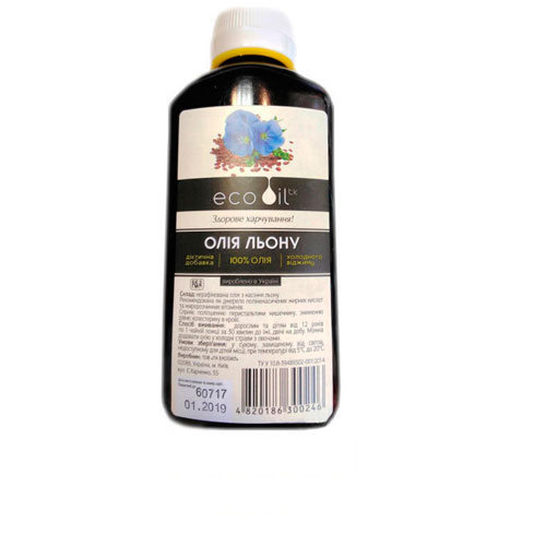 *Олія льону Екооіл фл. 200мл