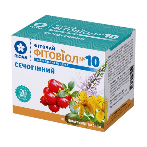 *Фіточай ФІТОВІОЛ №10 Сечогінний по 1,5 г. №20