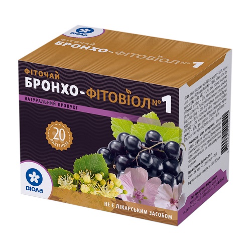*Фиточай Бронхо-ФИТОВИОЛ №1 по 1,5г №20