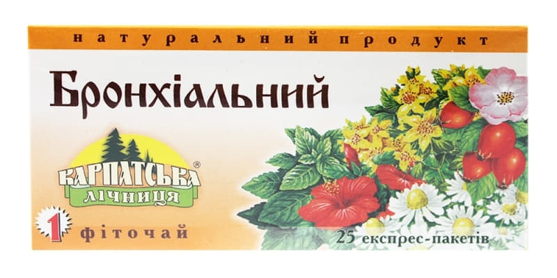Фіточай №1 Бронхіальний пак. 0,8г N25