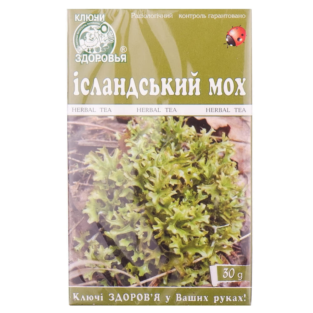 *Фиточай Исландский мох 30г Ключи Здоровья *Фиточай Исландский мох 30г Ключи Здоровья