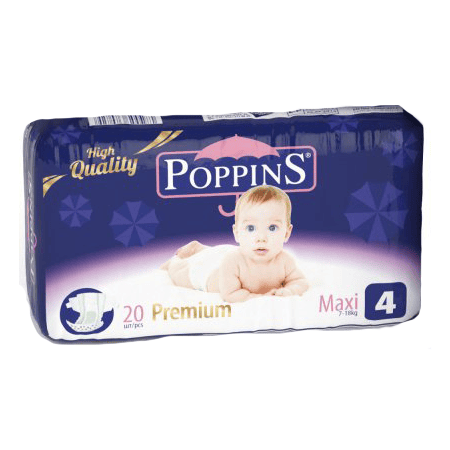 *Підгузки Poppins PREMIUM MAXI 0829/1355 №20