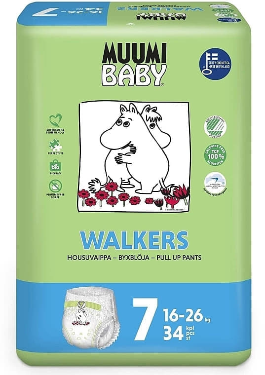 *Подгузники-трусики Muumi Walkers XL 16-26 кг №34